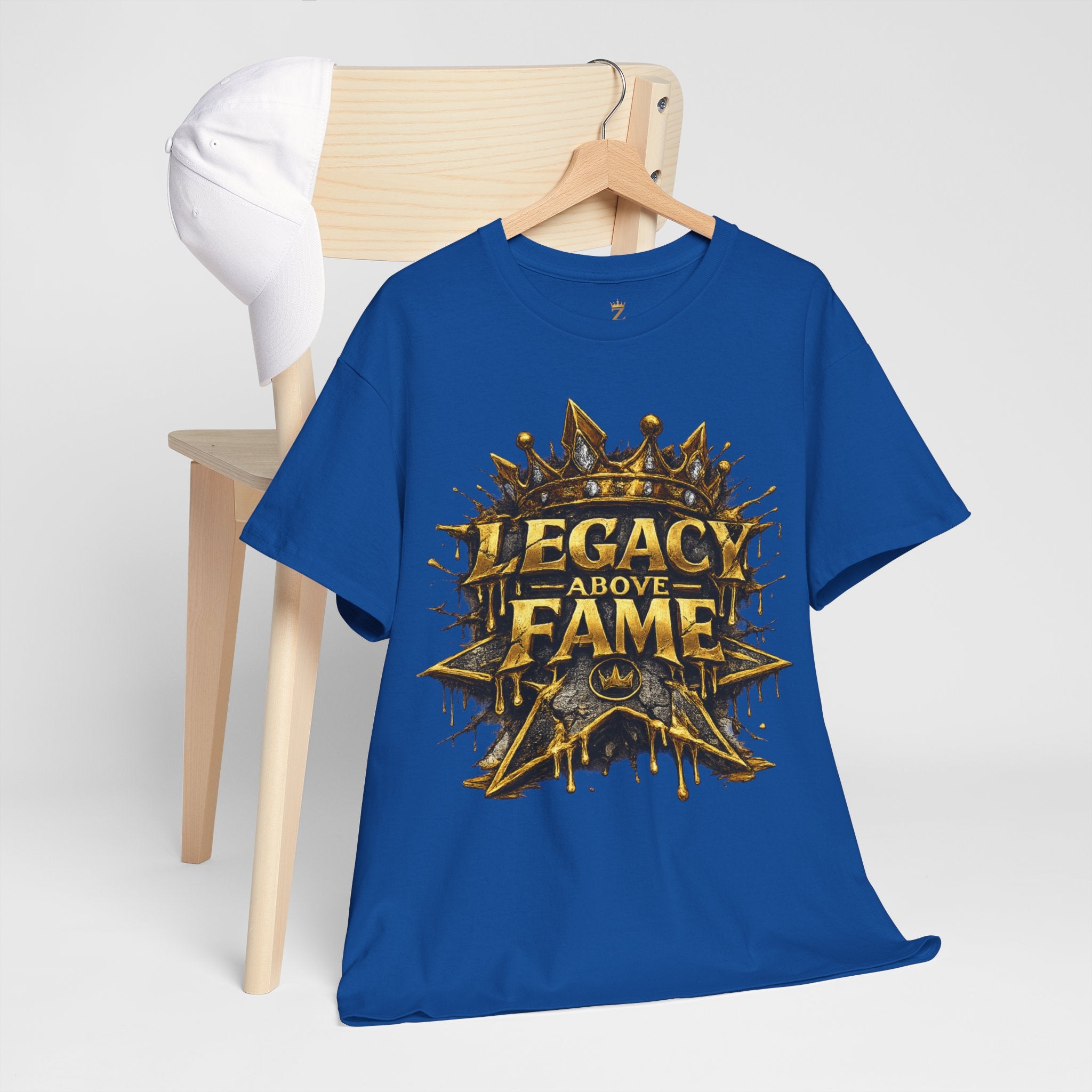 Adult Legacy Above Fame Graphic T-Shirt (Gold Drip) - Zealous For All