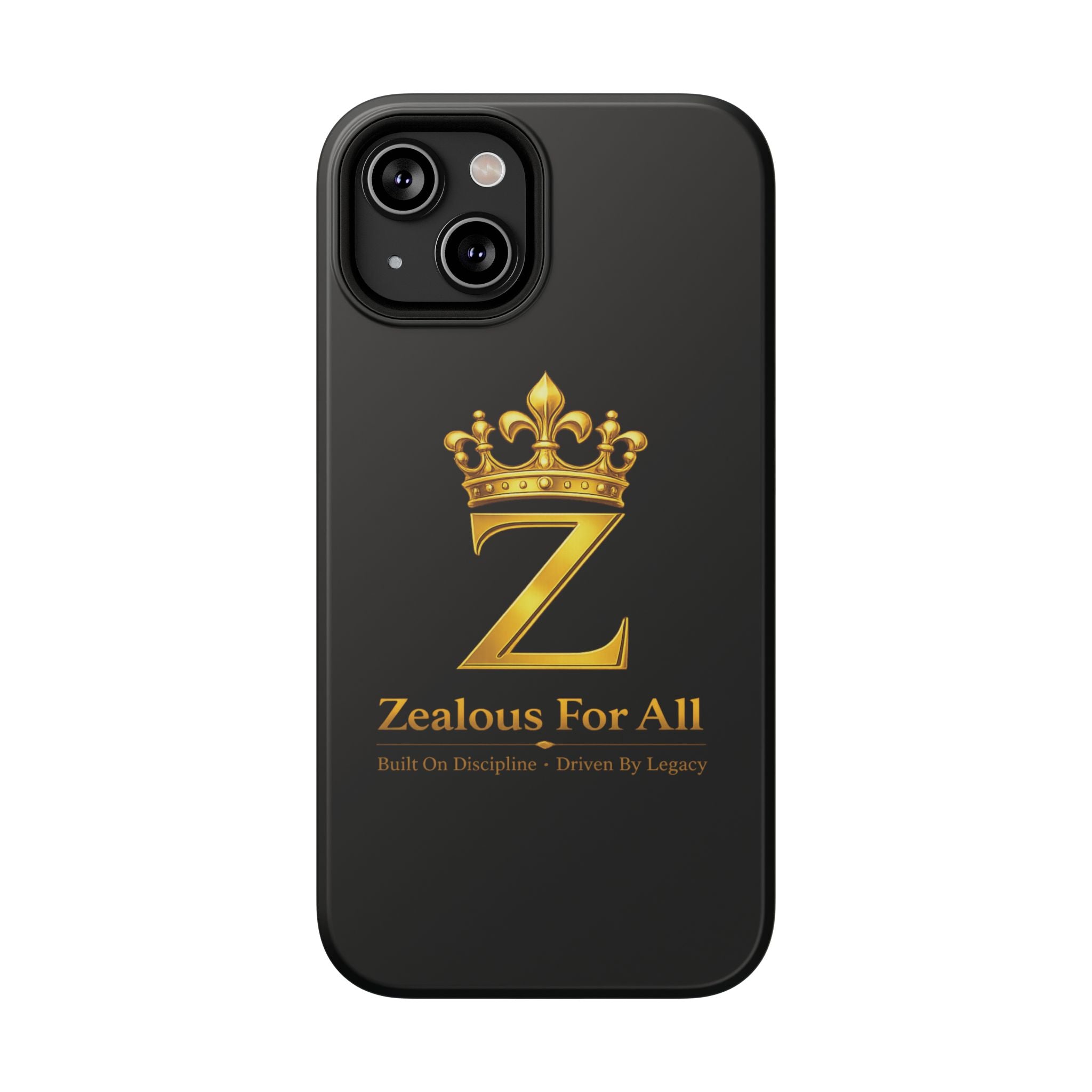 ZFA Phone Case  — "Zealous For All" Gold Crown Impact-Resistant Case Printify