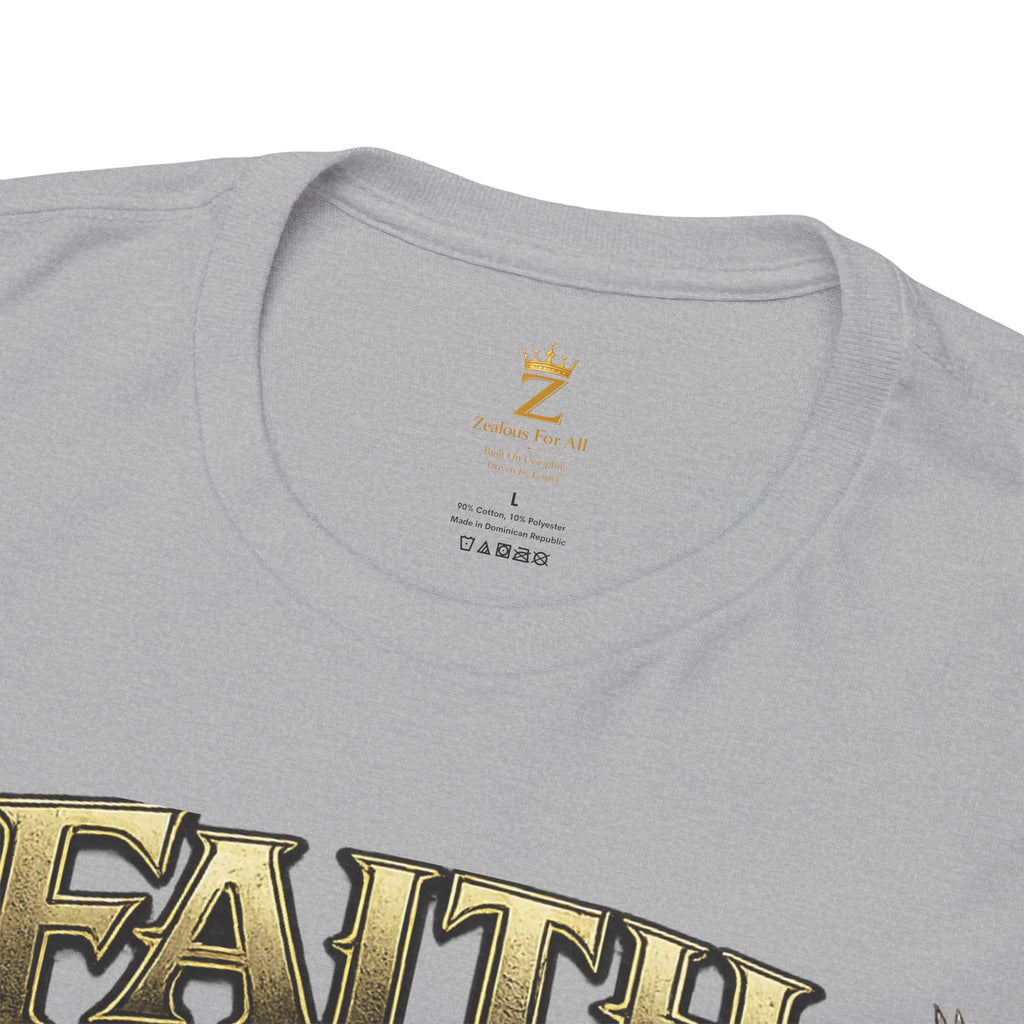 Adult Faith Prevails Anchor T-Shirt (Gold Anchor) Printify