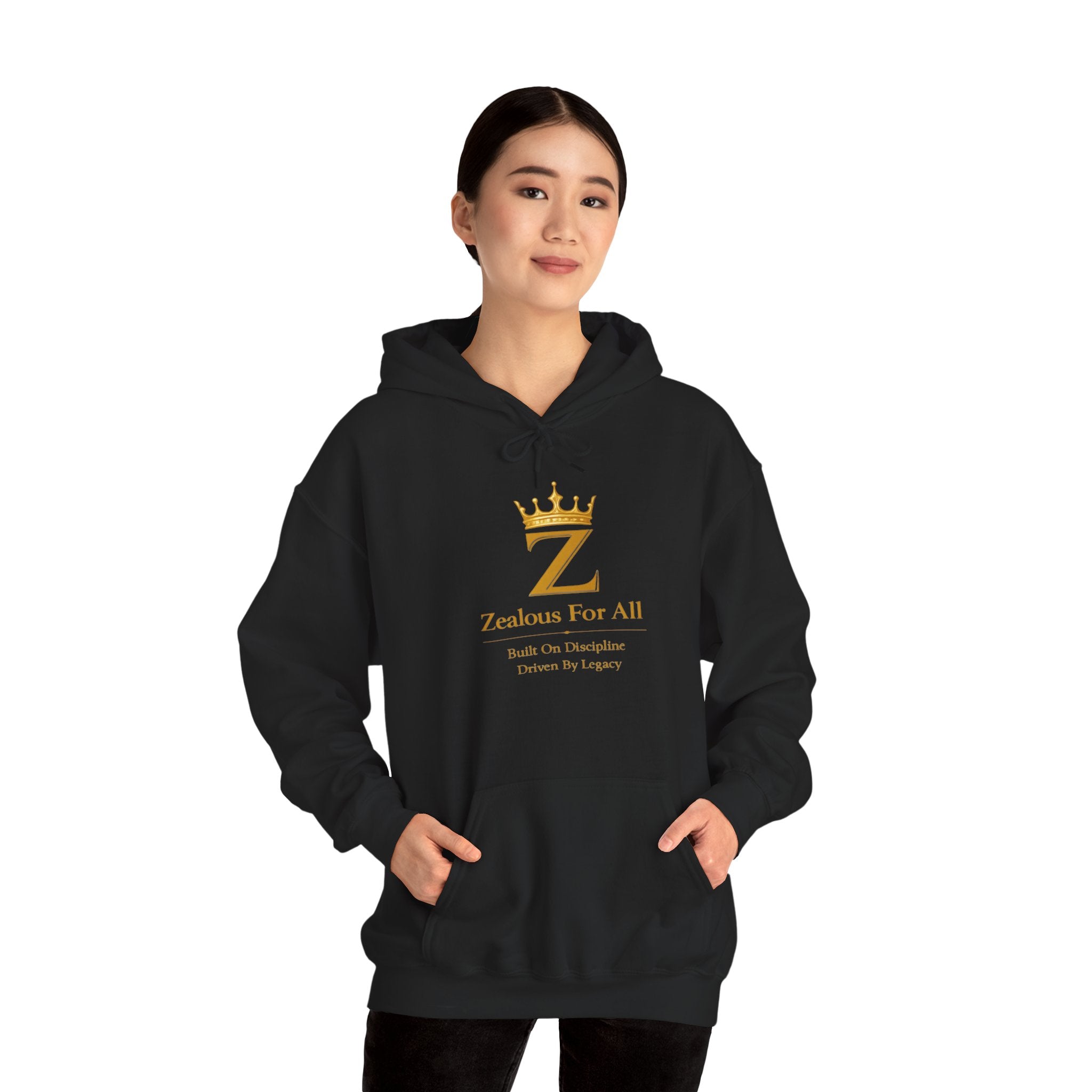 Zealous For All Hoodie — Gold Logo - Zealous For All